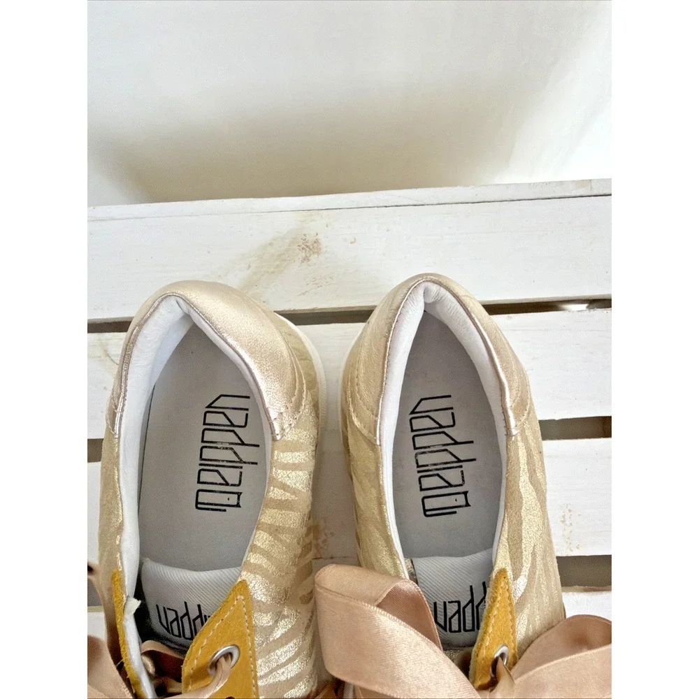Casta Vaddia Multicolor Metallic Ribbon Sneakers Patterned Fashion Shoes EU 37 - Picture 4 of 5